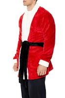 Plush Santa Tie-Waist Robe