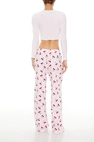 Cherry Print Pajama Pants