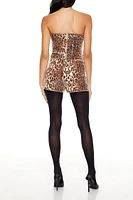 Sequin Leopard Hot Shorts