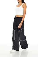 Two-Tone High-Rise Cargo Pants