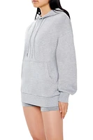 Fleece Drop-Sleeve Hoodie