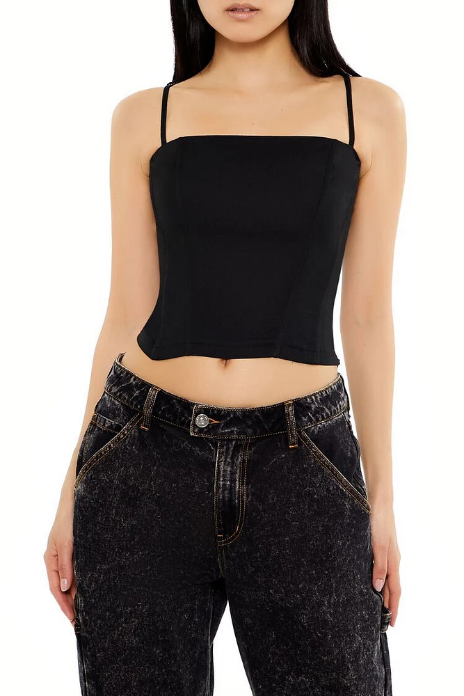 Twill Cropped Cami