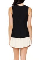 Layered Vest Combo Mini Dress