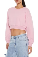 Cropped Fleece Pullover