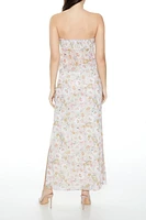Floral Crop Top & Maxi Skirt Set