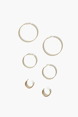 Twisted Hoop Earring Set