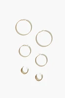 Twisted Hoop Earring Set