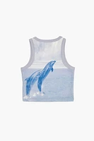 Girls Dolphin Graphic Tank Top (Kids)