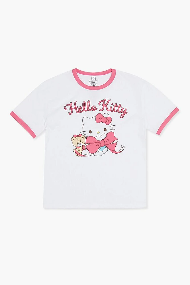 Girls Hello Kitty Ringer Tee (Kids)