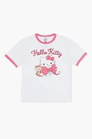 Girls Hello Kitty Ringer Tee (Kids)