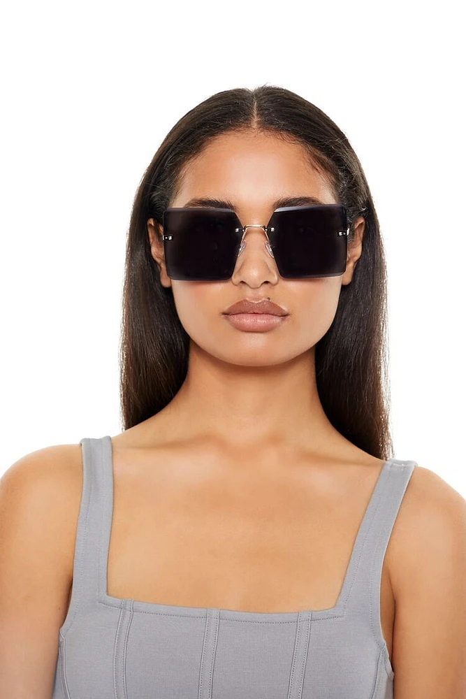 Rimless Square Sunglasses