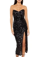 Sequin Bodycon Midi Tube Dress