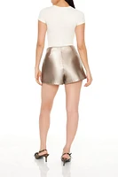 Metallic Mini Skort