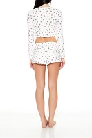 Cherry Print Pajama Shorts