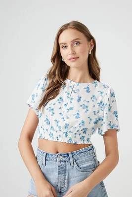 Floral Print Crop Top