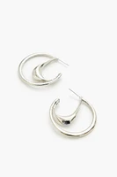 Cutout Hoop Earrings