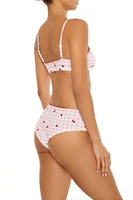 Gingham Strawberry Shortie Panties