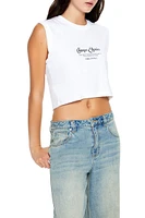 Champs-Elysees Cropped Muscle Tee