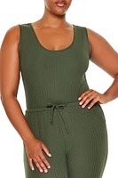 Plus Sleeveless Jumpsuit