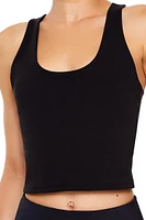 Active Cropped Racerback Tank Top