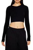 Seamless Long-Sleeve Crop Top