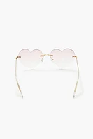 Rimless Heart Sunglasses