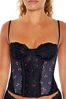 Cherry Underwire Corset Cami