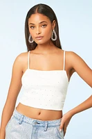 Rhinestone Cropped Cami