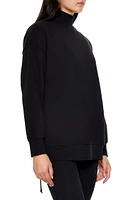 Fleece Mock Neck Pullover