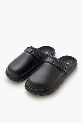 Buckled Mule Slides