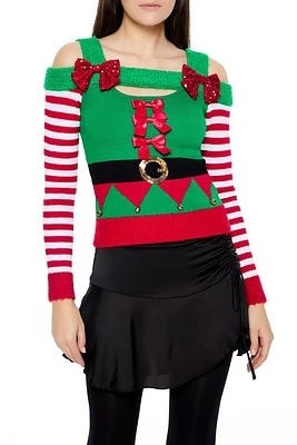 Elf Open-Shoulder Sweater