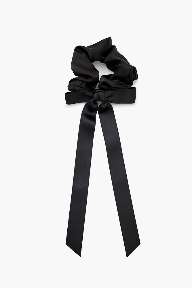 Oversized Ruched Bow Scrunchie