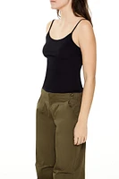 Cotton-Blend Cropped Cami