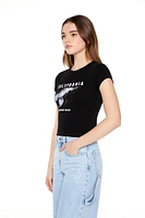 California Graphic Cropped Tee