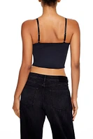 Bow Cropped Bustier Cami