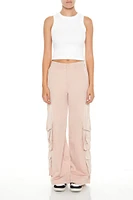 High-Rise Wide-Leg Cargo Pants