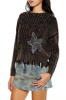 Frayed Star Sweater