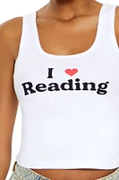 I Love Reading Graphic Tank Top