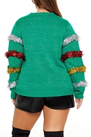 Plus Get Lit Christmas Sweater