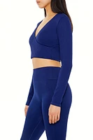 Active Seamless Surplice Crop Top