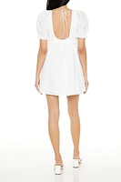 Eyelet Mini Babydoll Dress