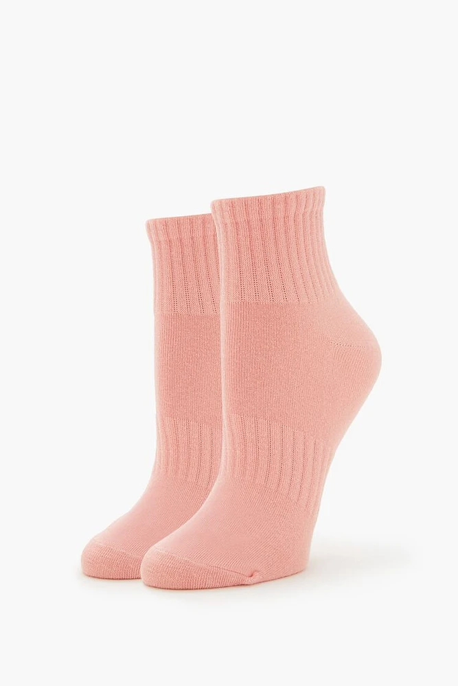 Ribbed Quarter Socks