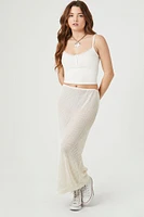 Sheer Crochet Maxi Skirt