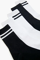 Varsity-Striped Crew Socks Set - 5 pack