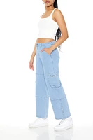 Cargo Straight-Leg Jeans