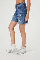 Distressed Bermuda Shorts