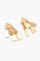 Tiered Geo Drop Earrings