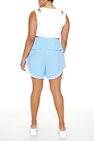 Plus Drawstring Shorts
