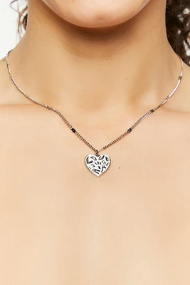 Love Is In The Air Heart Pendant Necklace