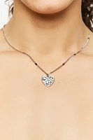 Love Is In The Air Heart Pendant Necklace